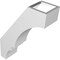 Ekena Millwork 3 1/2-in. W x 10-in. D x 14-in. H Balboa Architectural Grade PVC Knee Brace BRCP035X10X14BOA - alternate 6
